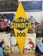 Vintage 21 Porcelain Blue Sunoco 200 Gasoline Pump Plate Sign Gas & Oil Company