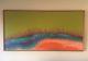 Vintage 4'x2' Abstract Expressionist Painting Mid Century Modern Signed 1970