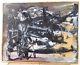 Vintage Abstract Expressionist Action Painting Mid Century New York Signed