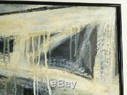 VINTAGE ABSTRACT EXPRESSIONIST OIL PAINTING NY Mid Century Modern Signed 1968 #2