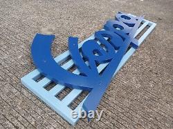 VINTAGE Design VESPA SCOOTER NO PORCELAIN SIGN SALES AND SERVICE STATION