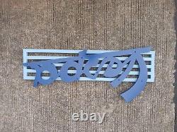 VINTAGE Design VESPA SCOOTER NO PORCELAIN SIGN SALES AND SERVICE STATION