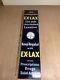 Vintage Ex-lax Porcelain Sign Dial Thermometer 36 X 8 Drug Store Gas And Oil