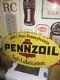 Vintage Pennzoil Motor Oil Sign Double Sided 18x 31. 1969