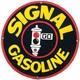 Vintage Signal Gasoline Porcelain Sign Gas Station Motor Oil Pump Plate