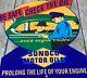 Vintage Sunoco Motor Oils With Car & Gas Attendant 12 Metal Gasoline & Oil Sign