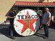Vintage Texaco T Star Porcelain Gas & Oil Double Sided Sign Free Pick Up Only