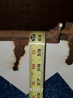 VTG 1940s BE SURE WITH PURE OIL GAS STATION DOUBLE SIDED PORCELAIN SIGN 5' FEET