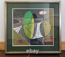 VTG 1946/Mid-Century Modern ABSTRACT Original FRANK VAVRUSKA Framed Oil Painting