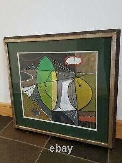 VTG 1946/Mid-Century Modern ABSTRACT Original FRANK VAVRUSKA Framed Oil Painting