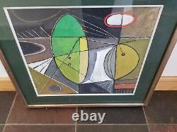 VTG 1946/Mid-Century Modern ABSTRACT Original FRANK VAVRUSKA Framed Oil Painting