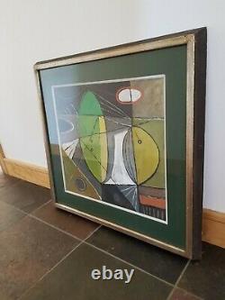 VTG 1946/Mid-Century Modern ABSTRACT Original FRANK VAVRUSKA Framed Oil Painting