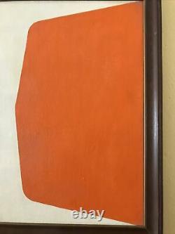 VTG ABSTRACT Original Oil PAINTING Geometric Color Field Hard Edge Signed 1972