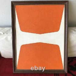 VTG ABSTRACT Original Oil PAINTING Geometric Color Field Hard Edge Signed 1972