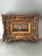 Vtg Hedwig Wollner Flowers Oil Painting W Gold Gilt Wood Picture Frame Signed
