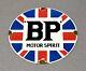 Vintage 12 Bp British Petroleum Porcelain Sign Car Gas Oil Truck