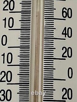 Vintage 12 Ford V8 Porcelain Thermometer Sign Car Gas Oil Truck