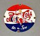 Vintage 12 Pepsi Cola Soda Pop Porcelain Sign Car Gas Oil Truck