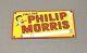 Vintage 12 Phillip Morris Cigarettes Tobacco Porcelain Sign Car Gas Oil Truck