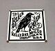 Vintage 12 Rare Black Raven Axe Bird Porcelain Sign Car Gas Oil Truck