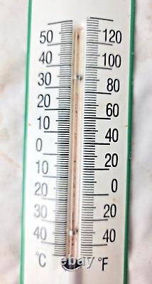 Vintage 12 Sinclair Dinosaur Porcelain Thermometer Sign Car Gas Oil Truck