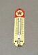 Vintage 12 Texaco Porcelain Thermometer Sign Car Gas Oil Truck
