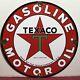 Vintage 1931 Dated Texaco Gasoline Motor Oil Gas Porcelain Sign
