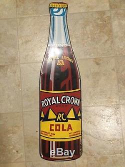 Vintage 1936 Royal Crown Cola Nehi Bottle Sign Mens Bathroom Sign Gas Oil Soda