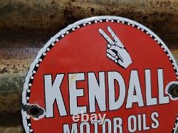 Vintage 1942 Kendall Porcelain Sign Chainlube Advertising Automobile Motor Oil