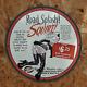 Vintage 1947 Trico''road Splash'' Squirt Porcelain Gas & Oil Metal Sign