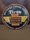 Vintage 1962 Firestone Tires Porcelain Gas Oil Auto Car Tire Service Sign 12