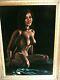 Vintage 1965 Nude Woman Oil On Velvet Painting China Lee, Signed By I. Kojima