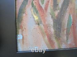 Vintage 1970's Painting Abstract Expressionism Non Objective Modernism Keefe