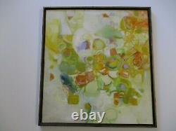 Vintage 1970's Painting MID Century Modern Abstract Expressionism Rare Colorful