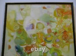 Vintage 1970's Painting MID Century Modern Abstract Expressionism Rare Colorful