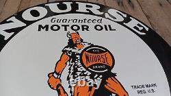 Vintage 24 inch Double Sided Nourse Motor Oil Repop Oil Sign