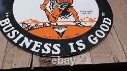 Vintage 24 inch Double Sided Nourse Motor Oil Repop Oil Sign