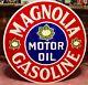 Vintage 42 Porcelain Magnolia Motor Oil Gasoline Sign