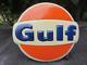 Vintage 6ft. Gulf Gas Oil Sign Plastic Lexon Station Not Porcelain Metal C. 1981