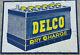 Vintage Ac Delco Dry Charge Battery Sign Gas Station Oil Garage Display Man Cave