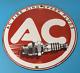 Vintage Ac Spark Plugs Sign Mechanic Automotive Garage Shop Gas Pump Sign