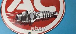 Vintage AC Spark Plugs Sign Mechanic Automotive Garage Shop Gas Pump Sign