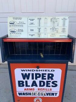 Vintage ATLAS WIPER BLADES Service Station Cabinet Gas & Oil