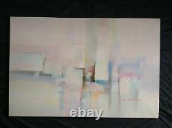 Vintage A. LILLIAN Modern Abstract Original Signed Oil Painting Art Canvas