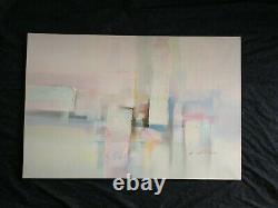 Vintage A. LILLIAN Modern Abstract Original Signed Oil Painting Art Canvas