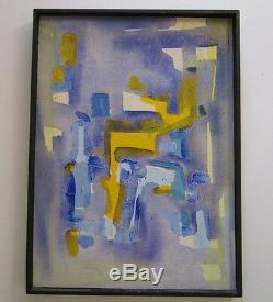 Vintage Abstract Expressionism Painting Non Objective Art Pop Expressionist MCM