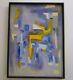 Vintage Abstract Expressionism Painting Non Objective Art Pop Expressionist Mcm