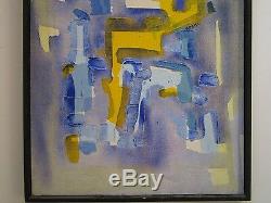 Vintage Abstract Expressionism Painting Non Objective Art Pop Expressionist MCM