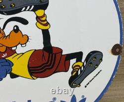 Vintage Adidas Porcelain Sign All Stars Soccer Gas Oil Disney Goofy Samba
