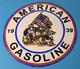 Vintage American Gasoline Porcelain Sign Mickey Goofy Usa Gas Pump Plate Sign
